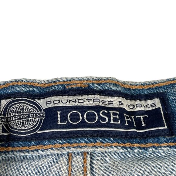Roundtree & Yorke Denim Shorts Mens 46 Big Blue Jean Loose Fit 5 Pocket 9" NWT - Picture 11 of 13